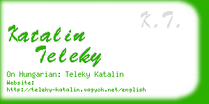 katalin teleky business card